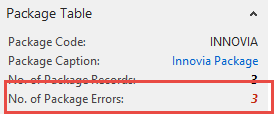 Package Table Fact Box Errors