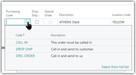 Business Central Drop Shipping Setup
