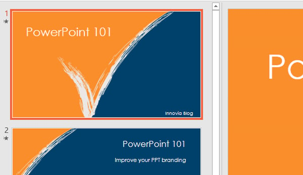 Transitions in Powerpoint