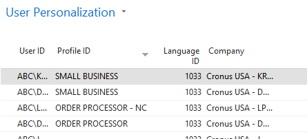 customize profiles dynamics nav 2