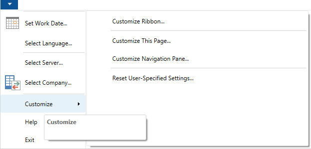 customize profiles dynamics nav 3