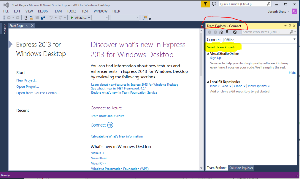 Initial Setup for Using Team Foundation Server in the Cloud for Managing Dynamics NAV Source Code 11