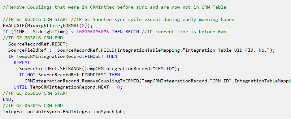Coding sample solving a problem with the NAV 2016 CRM Connector
