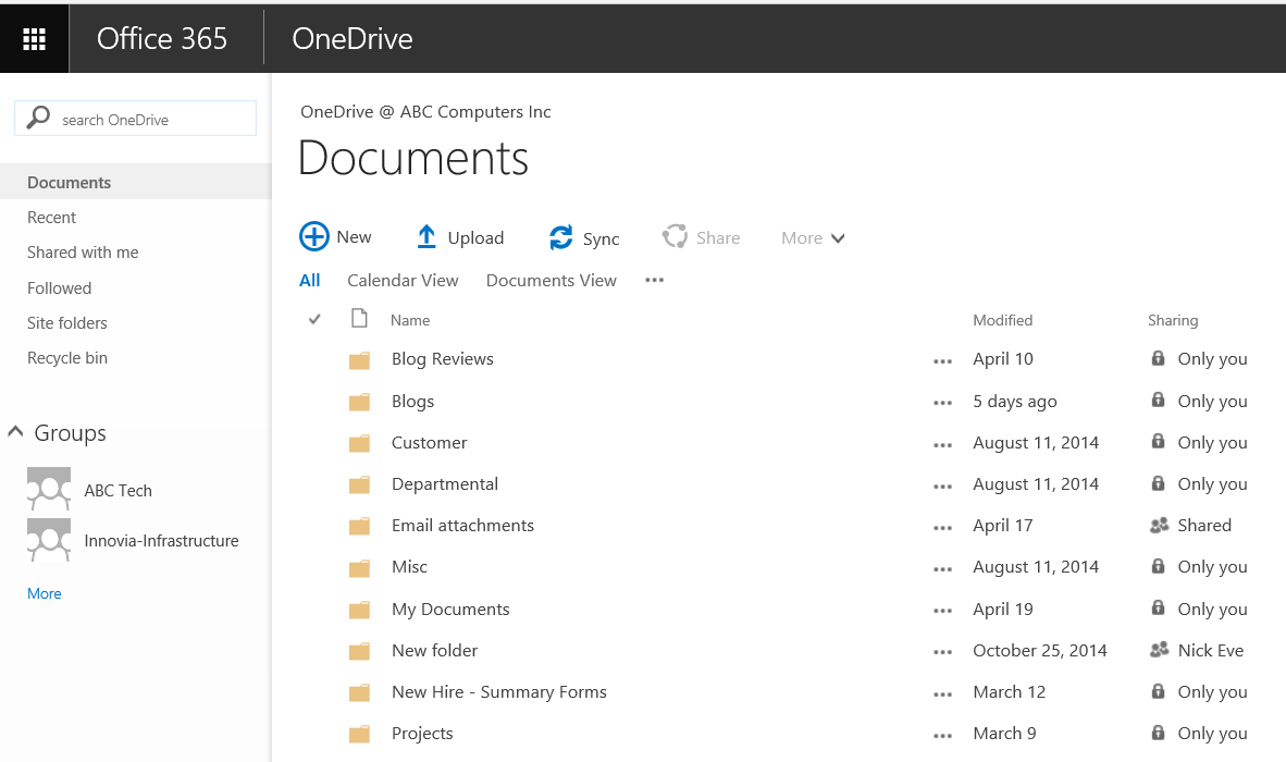 what is microsoft onedrive for business browser