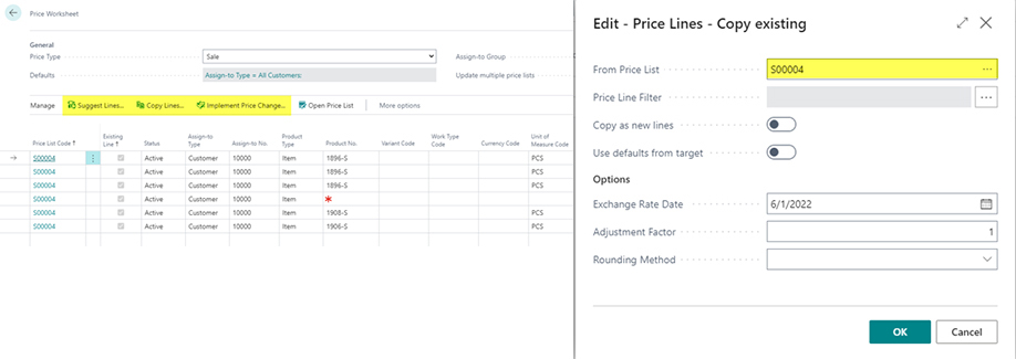 microsoft business central price