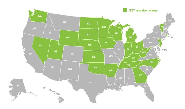 SST-member-states map