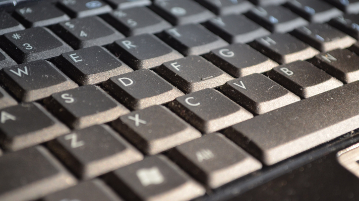 dusty computer keyboard