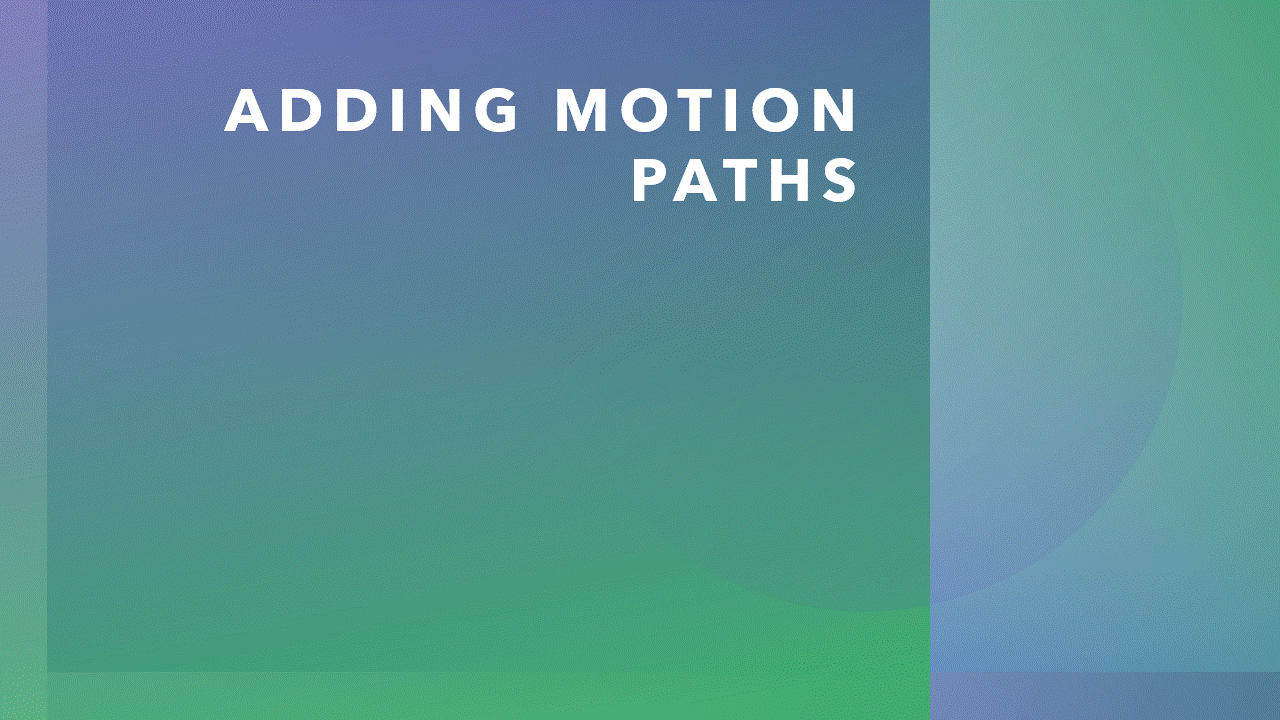 motion path rectangle coming from bottom