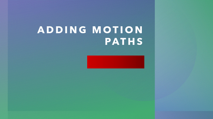 motion path straight line