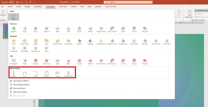 Using Motion Paths in PowerPoint Using Motion Paths in PowerPoint