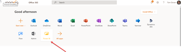 Office 365 Menu